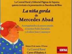Mercedes Abad presents 'La nia gorda' in Barcelona, Madrid and Seville